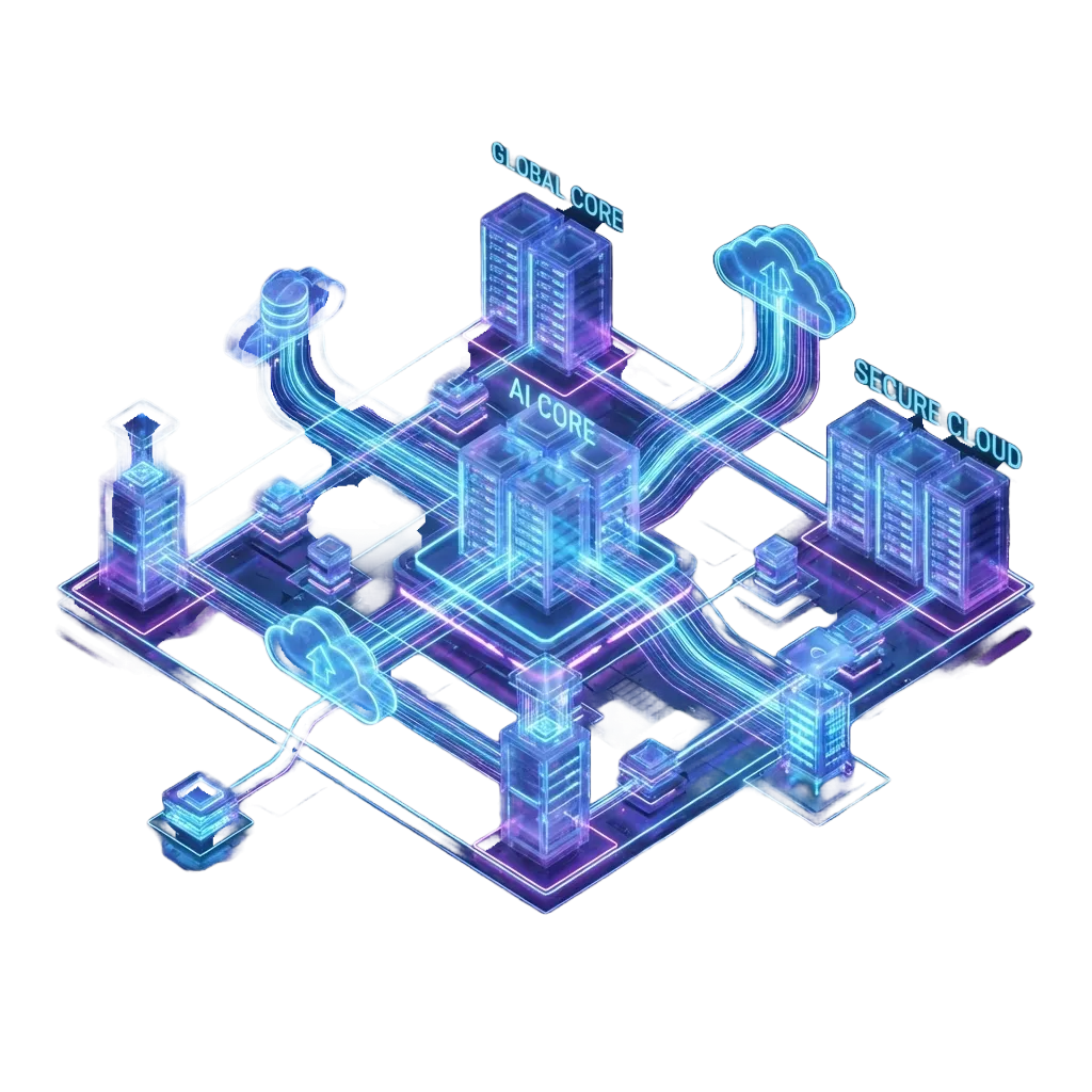 Server Architecture Hologram